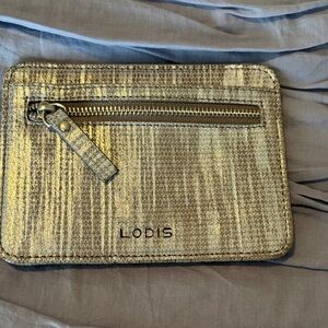 Lodis Metallic Silver Card Wallet